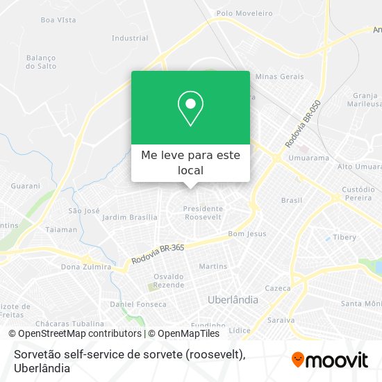 Sorvetão self-service de sorvete (roosevelt) mapa