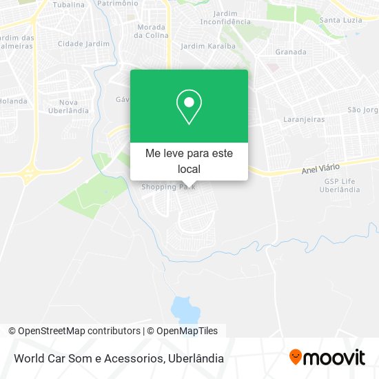 World Car Som e Acessorios mapa