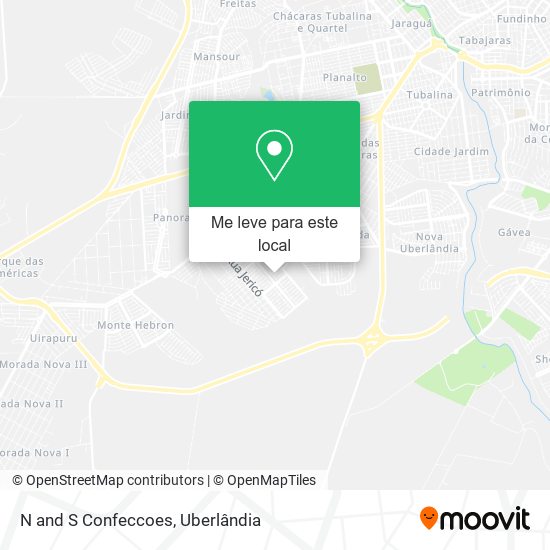 N and S Confeccoes mapa