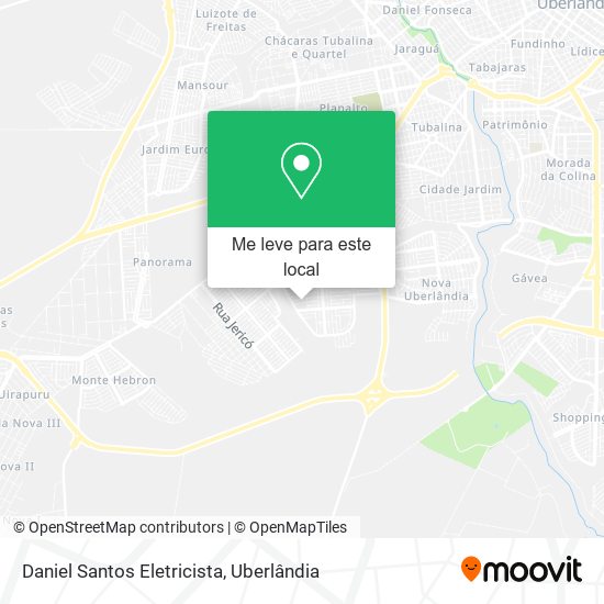 Daniel Santos Eletricista mapa