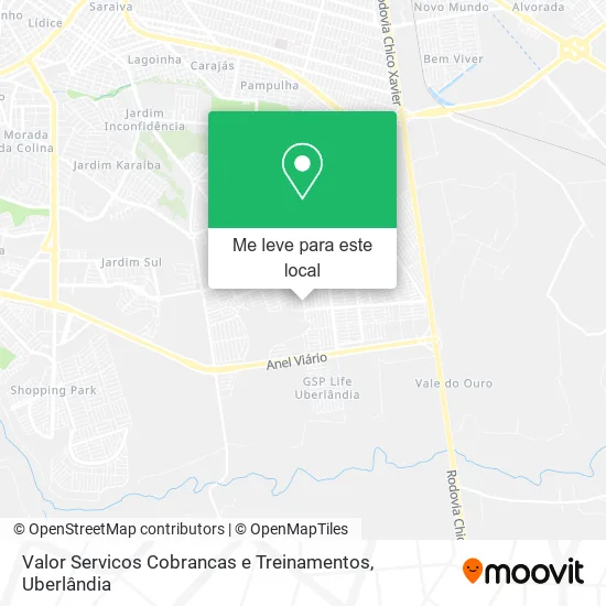 Valor Servicos Cobrancas e Treinamentos mapa