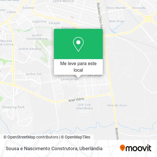 Sousa e Nascimento Construtora mapa