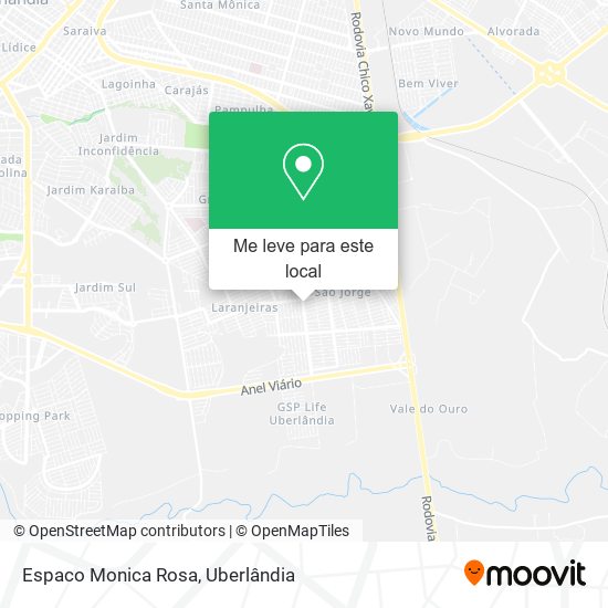 Espaco Monica Rosa mapa