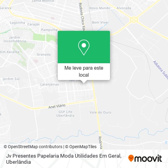 Jv Presentes Papelaria Moda Utilidades Em Geral mapa