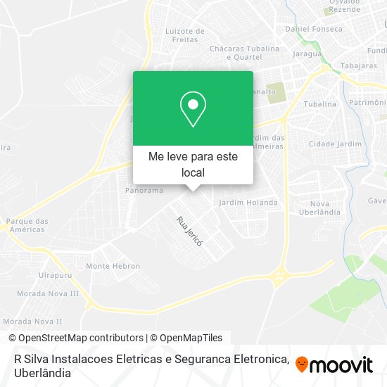 R Silva Instalacoes Eletricas e Seguranca Eletronica mapa