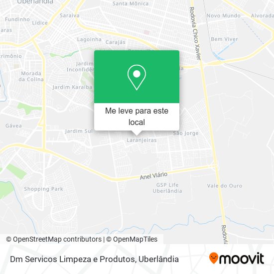 Dm Servicos Limpeza e Produtos mapa