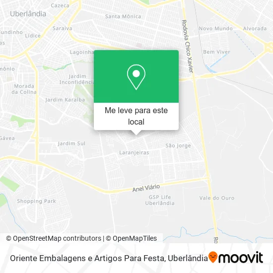 Oriente Embalagens e Artigos Para Festa mapa