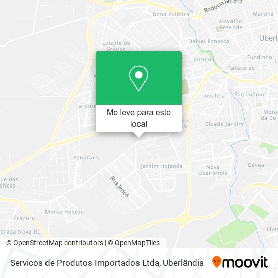 Servicos de Produtos Importados Ltda mapa