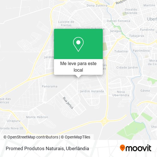 Promed Produtos Naturais mapa