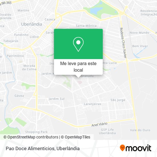 Pao Doce Alimenticios mapa