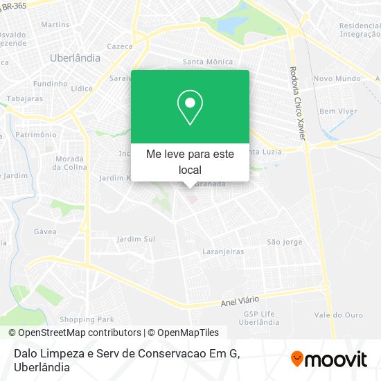 Dalo Limpeza e Serv de Conservacao Em G mapa