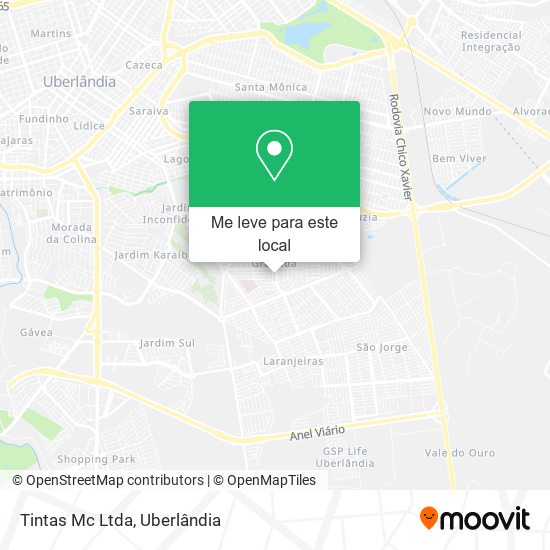 Tintas Mc Ltda mapa