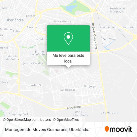Montagem de Moveis Guimaraes mapa