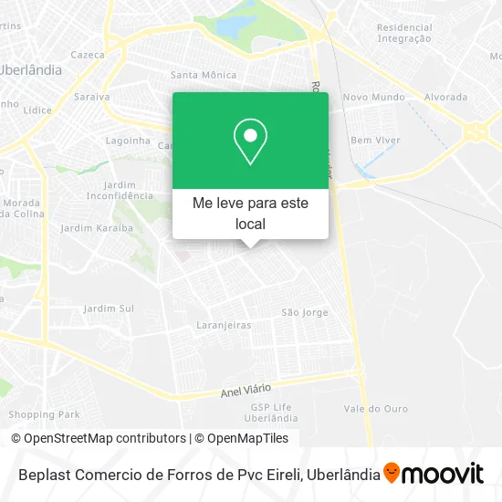 Beplast Comercio de Forros de Pvc Eireli mapa