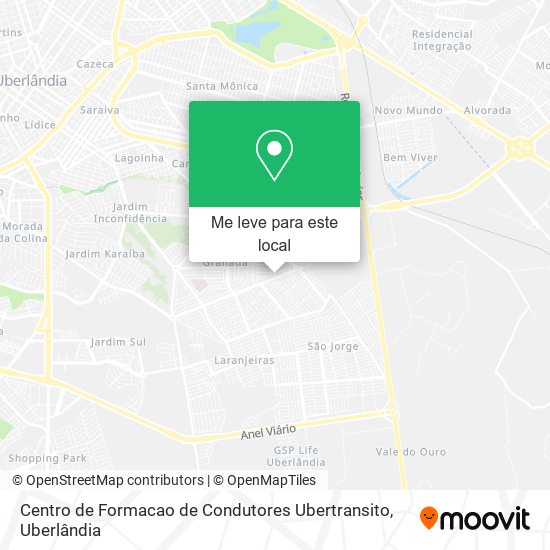 Centro de Formacao de Condutores Ubertransito mapa