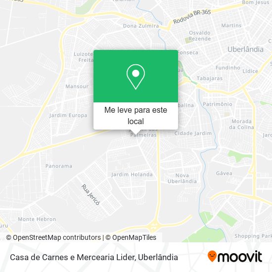 Casa de Carnes e Mercearia Lider mapa