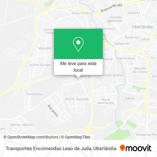 Transportes Encomendas Leao de Juda mapa