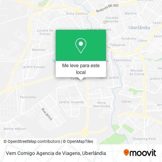 Vem Comigo Agencia de Viagens mapa