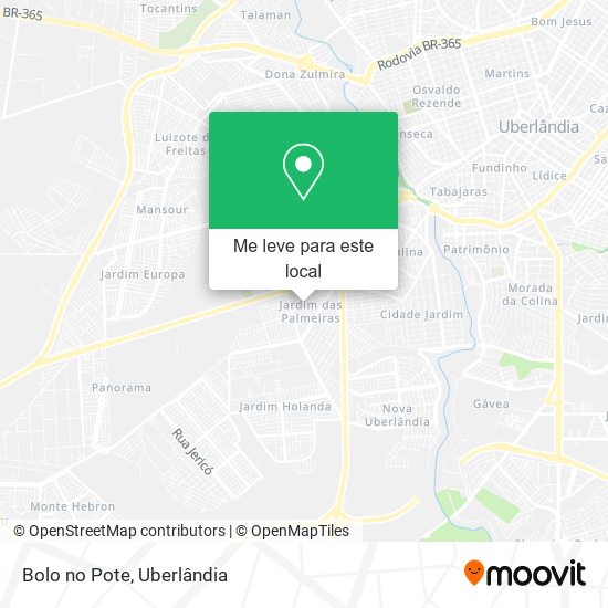 Bolo no Pote mapa