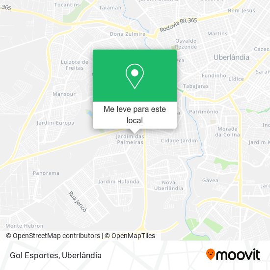 Gol Esportes mapa