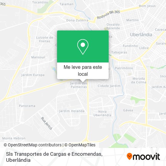 Sls Transportes de Cargas e Encomendas mapa