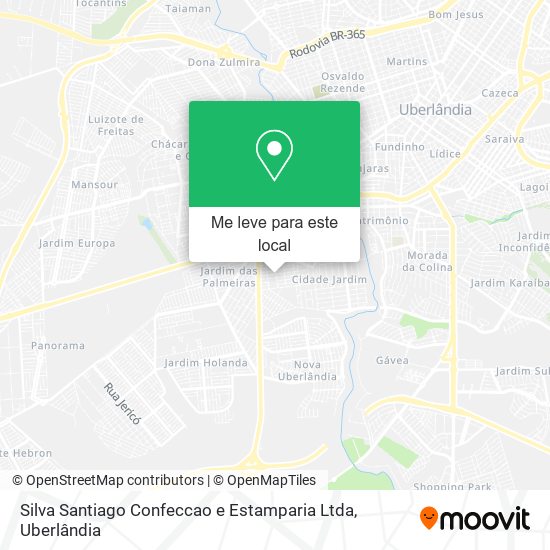 Silva Santiago Confeccao e Estamparia Ltda mapa