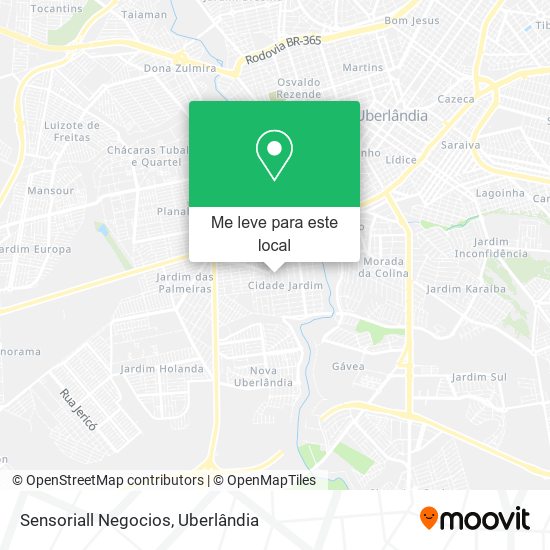 Sensoriall Negocios mapa