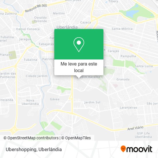 Ubershopping mapa