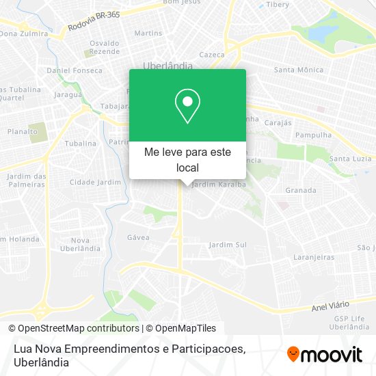 Lua Nova Empreendimentos e Participacoes mapa