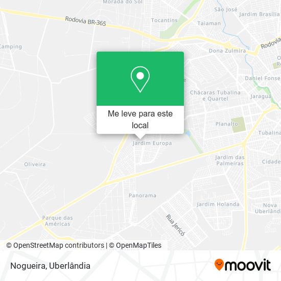 Nogueira mapa