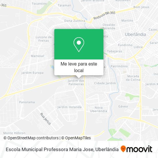 Escola Municipal Professora Maria Jose mapa