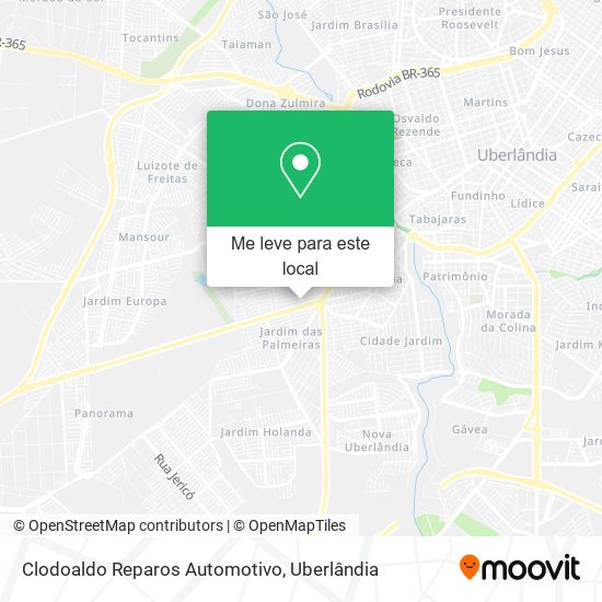 Clodoaldo Reparos Automotivo mapa