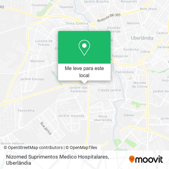 Nizomed Suprimentos Medico Hospitalares mapa