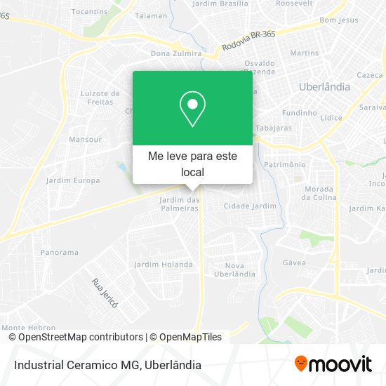 Industrial Ceramico MG mapa