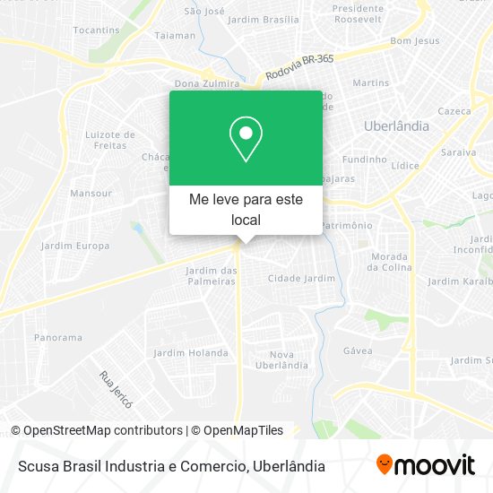 Scusa Brasil Industria e Comercio mapa