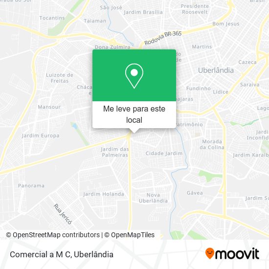 Comercial a M C mapa