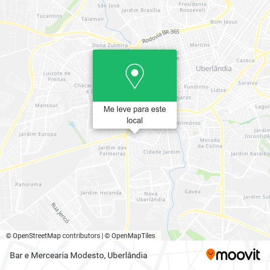 Bar e Mercearia Modesto mapa