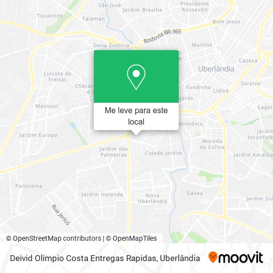 Deivid Olimpio Costa Entregas Rapidas mapa