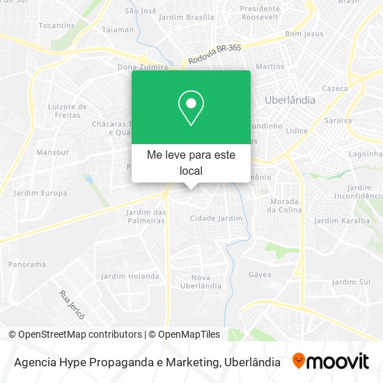 Agencia Hype Propaganda e Marketing mapa