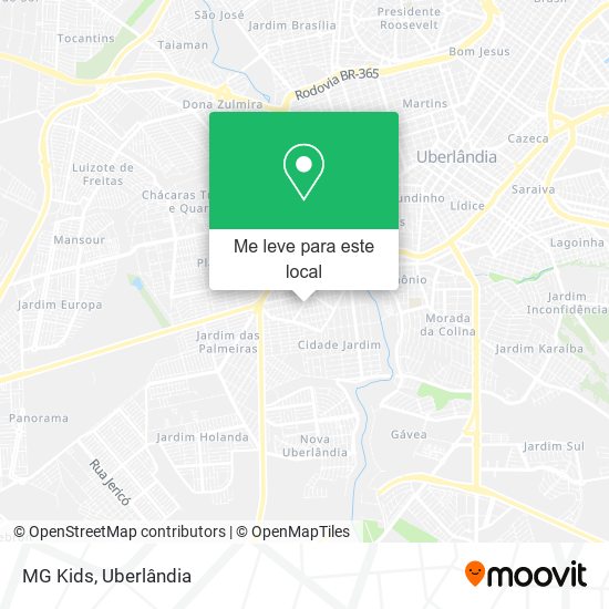 MG Kids mapa