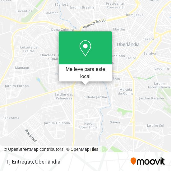 Tj Entregas mapa