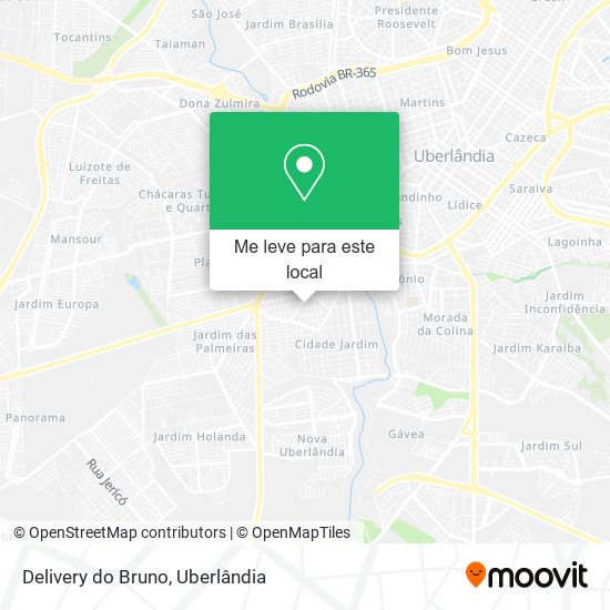 Delivery do Bruno mapa