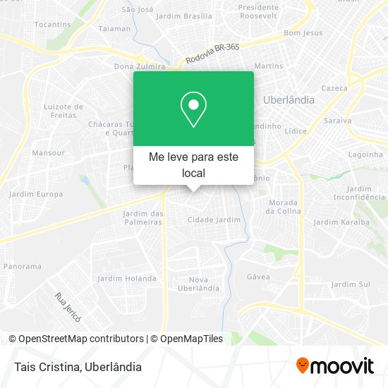 Tais Cristina mapa