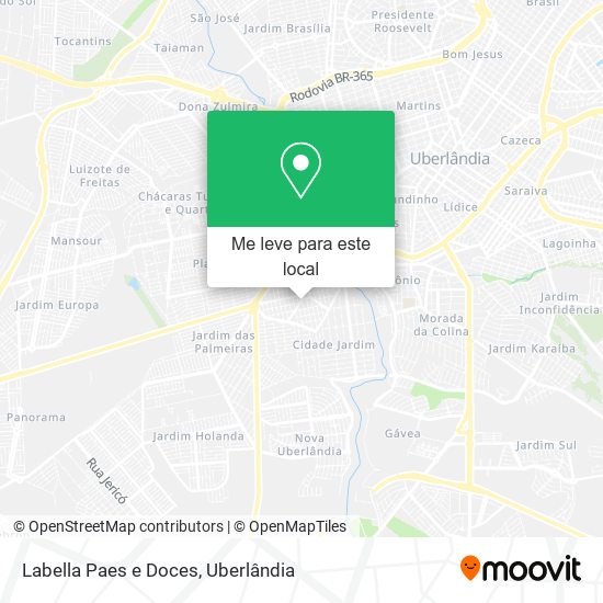 Labella Paes e Doces mapa