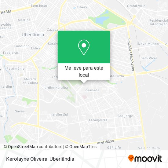 Kerolayne Oliveira mapa