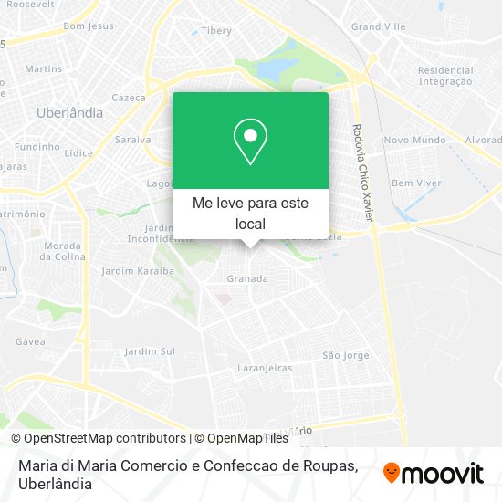 Maria di Maria Comercio e Confeccao de Roupas mapa