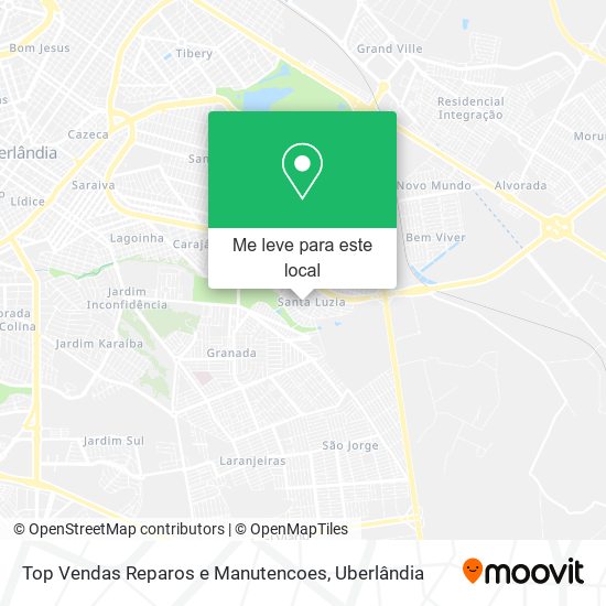 Top Vendas Reparos e Manutencoes mapa