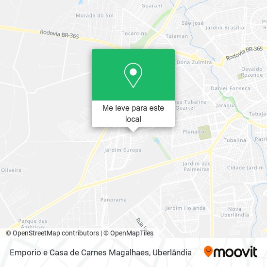 Emporio e Casa de Carnes Magalhaes mapa