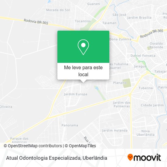 Atual Odontologia Especializada mapa