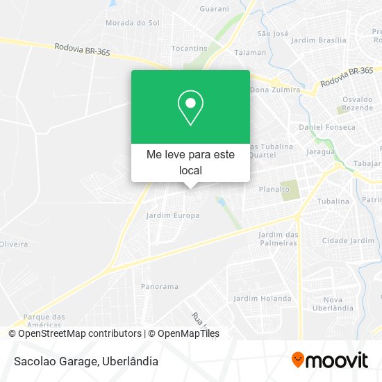 Sacolao Garage mapa